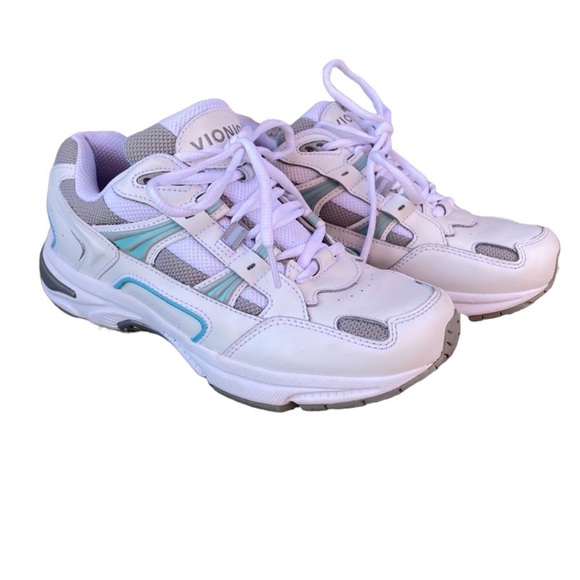 Vionic Shoes - Vionic Womens Classic Walker White Blue Sneaker Sz 7